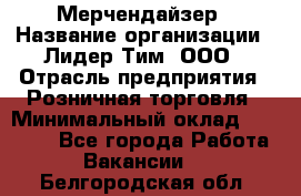 Мерчендайзер › Название организации ­ Лидер Тим, ООО › Отрасль предприятия ­ Розничная торговля › Минимальный оклад ­ 12 000 - Все города Работа » Вакансии   . Белгородская обл.